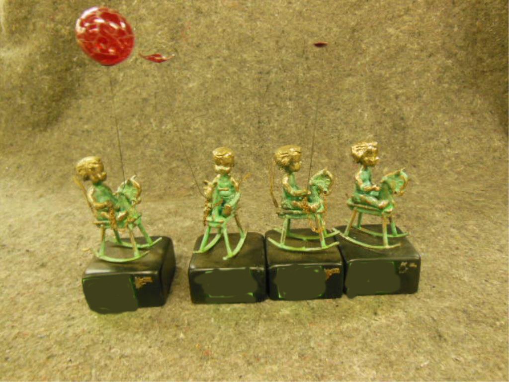 4 Bronze Malcolm Moran Scuptures (1 of 8)