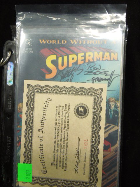 (2) D.C. Superman Comics, (1) Signed (1 of 2)
