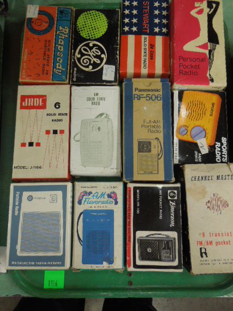 Tray lot of Assort. Transistor Radios (1 of 6)