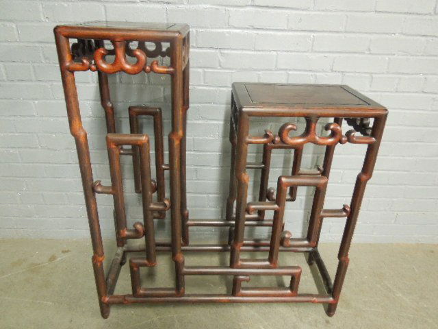 Chinese Rosewood Twin Stand (1 of 4)