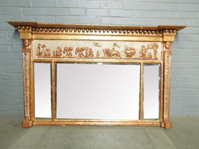 Decorator Neoclassic Style Overmantel Mirror (1 of 6)