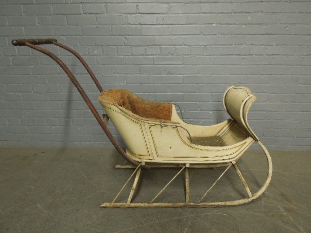 19th C. Child's Open Push Sleigh (1 of 5)