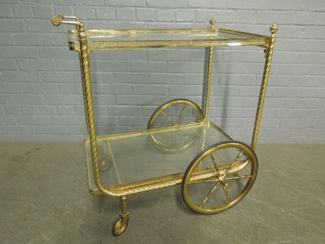 Brass & Glass Teacart (1 of 3)