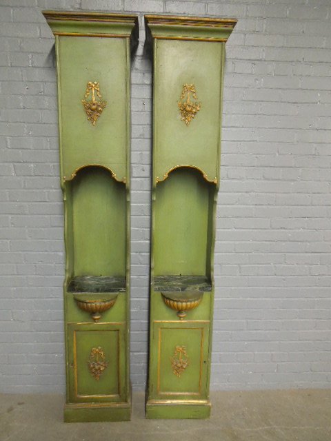 Pr French Empire Style Chimney Cabinets (1 of 7)