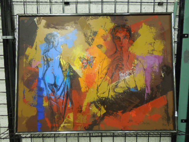 Roy Steinberg, o/c, Figural Abstract (1 of 4)