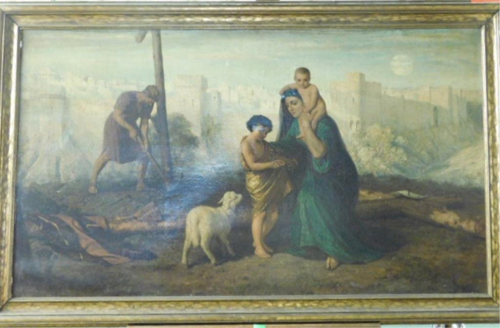 o/c The Holy Family In a Jerusalem Landscape (1 of 9)