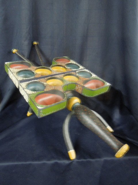 Polychromed Wood Bee Sculpture (1 of 8)