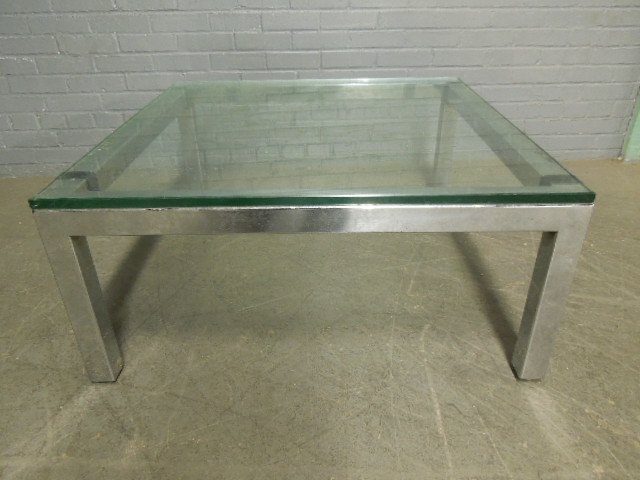 Modern Era Chrome & Glass Coffee Table (1 of 5)