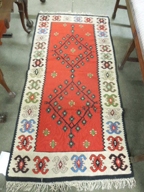 Semi-Antique Caucasian Kilim (1 of 4)