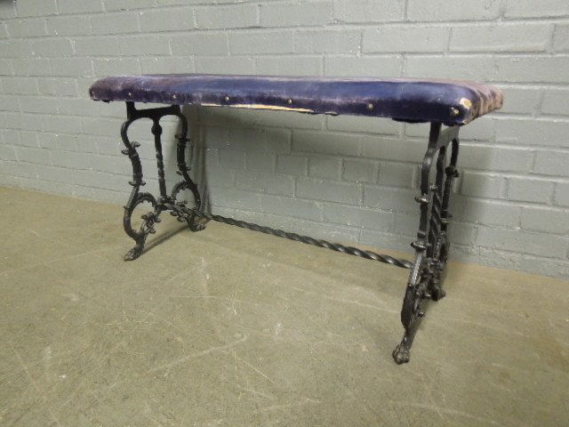 Late Victorian Patinated Cast Iron Bench (1 of 3)