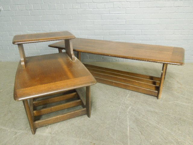 2 Pc Mid-Century Modern End & Coffee Table (1 of 4)