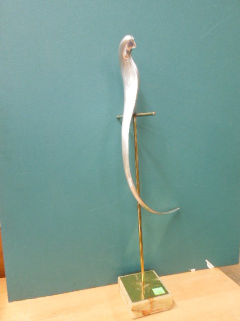 C. Jere, 1975, Chrome Parrot Sculpture (1 of 4)
