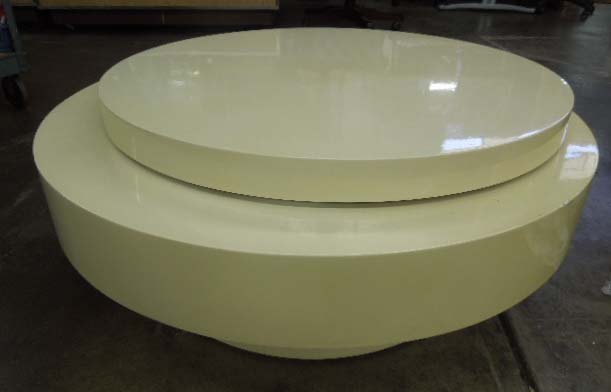 Oval Lacquered Two Tier Coffee Table (1 of 4)