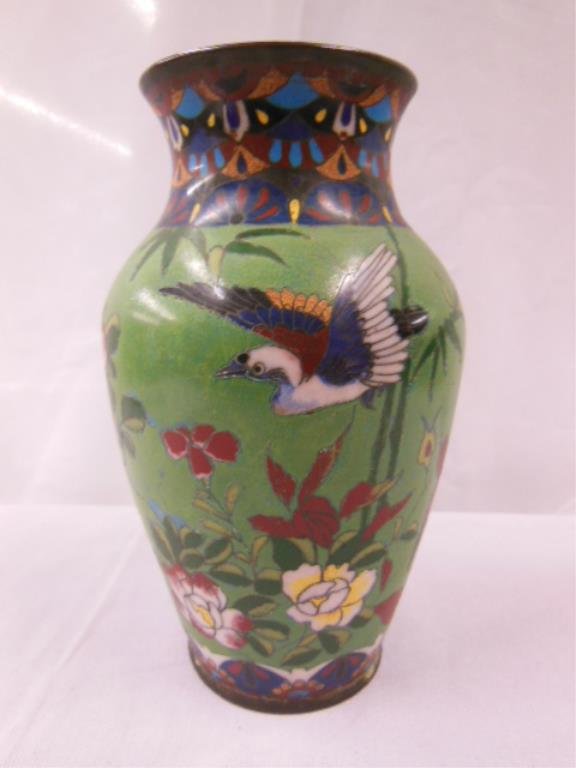 Antique Japanese Cloisonne Vase (1 of 4)