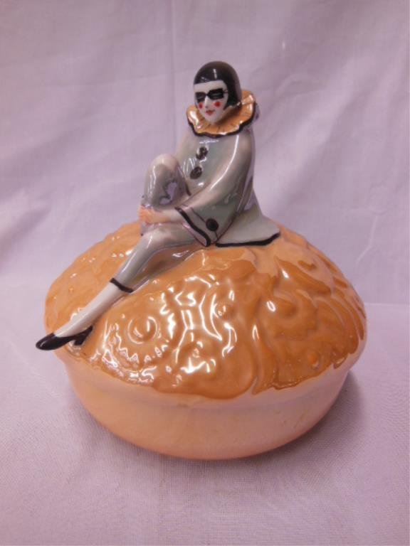 Noritake Porcelain Pierrot Jar (1 of 4)