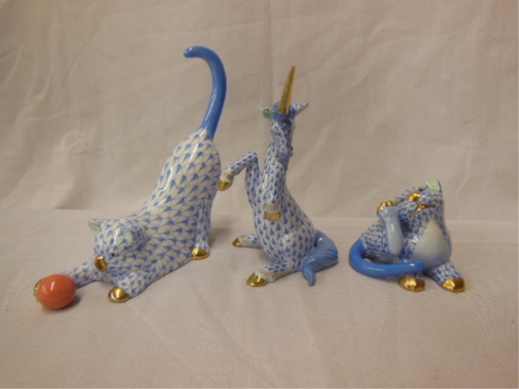 Lot of 3 Herend Porcelain Animal Figurines (1 of 6)