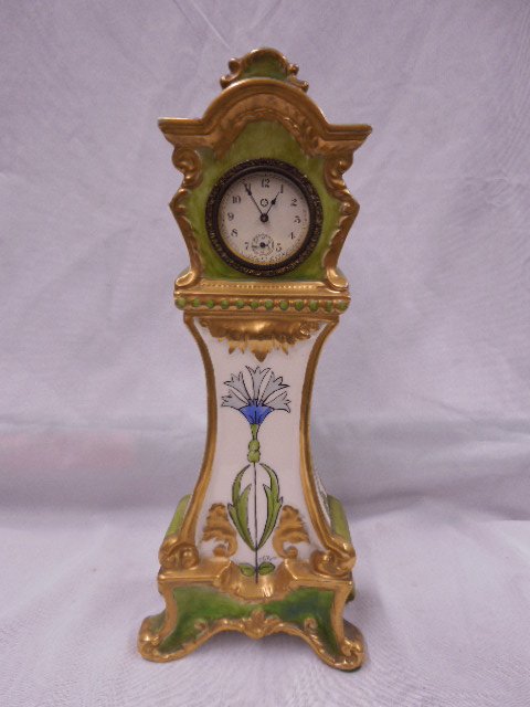 Art Nouveau Porcelain Mantle Clock (1 of 7)