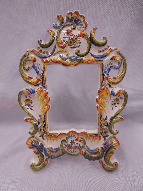 French Faience Pottery Picture Frame (1 of 6)