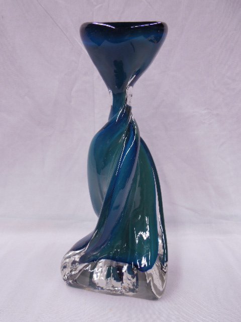 Signed Contemporary Art Glass Vase (1 of 4)