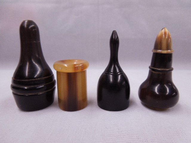 Antique Horn & Wood Snuff Bottles (1 of 3)