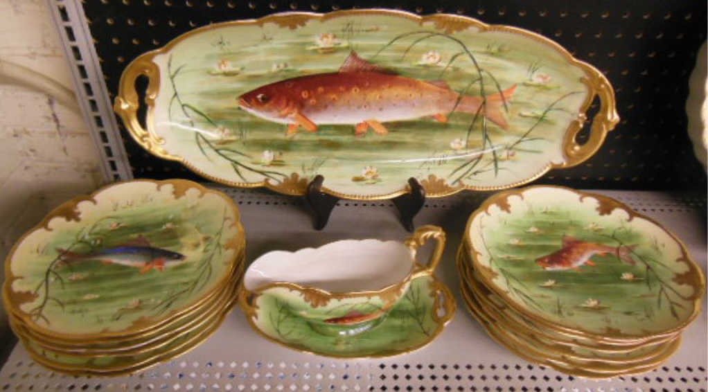 Klingenberg & Dwenger Limoges Fish Service (1 of 5)