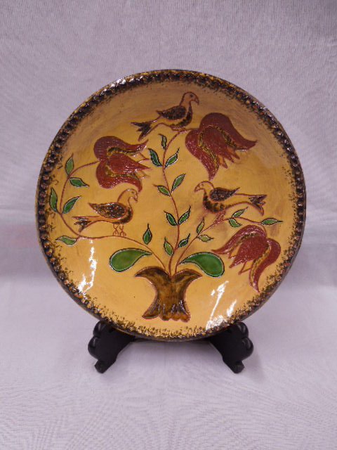 Susan Campbell Penna German Style Redware Plate (1 of 3)