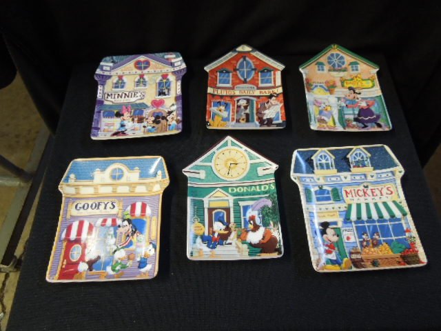 6 Mickey's Village Plates (1 of 3)