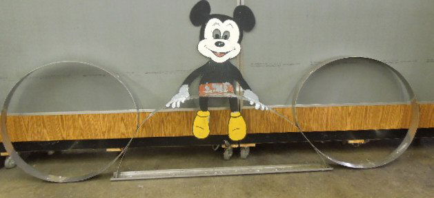 Large Stainless Steel Overhead Entrance Display (1 of 3)