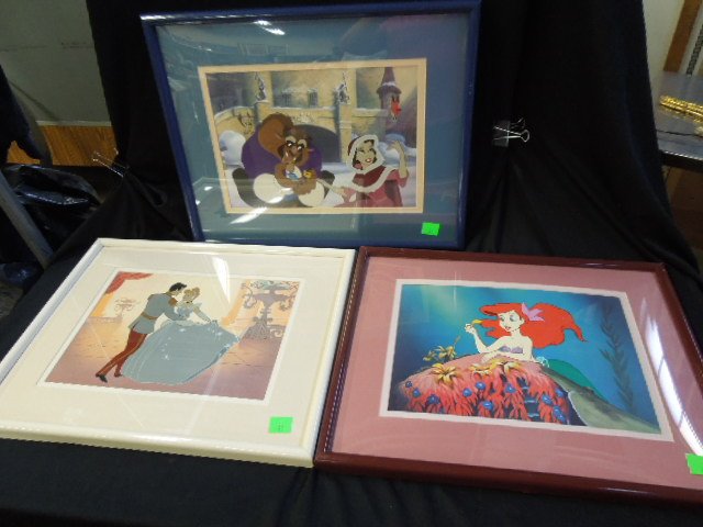 3 Framed Disney Lithographs (1 of 7)