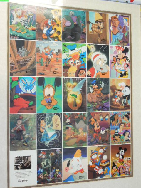 2000 Disneyana Uncut Sheet Cards framed (1 of 8)