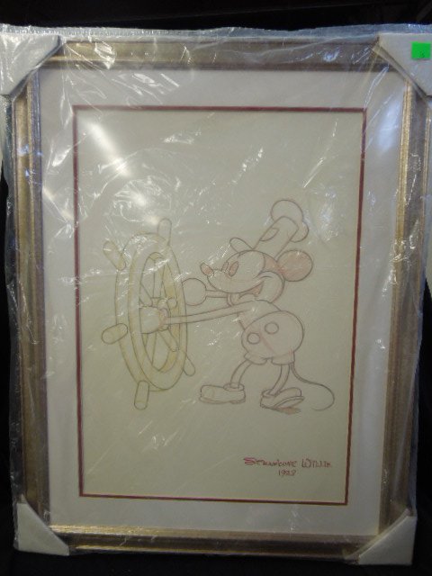 Framed Steam Boat Willie Poster (1 of 3)