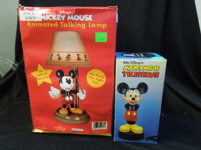 Mickey Mouse Lamp and Telephone (1 of 5)
