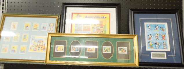 4 Framed Disney Stamp Sets (1 of 9)