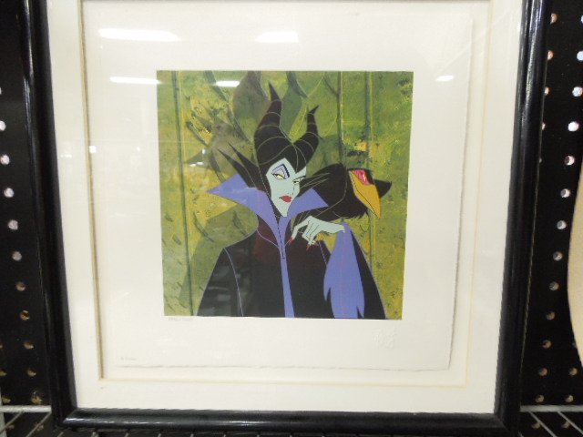 Framed Mixed Media Maleficent Print (1 of 5)
