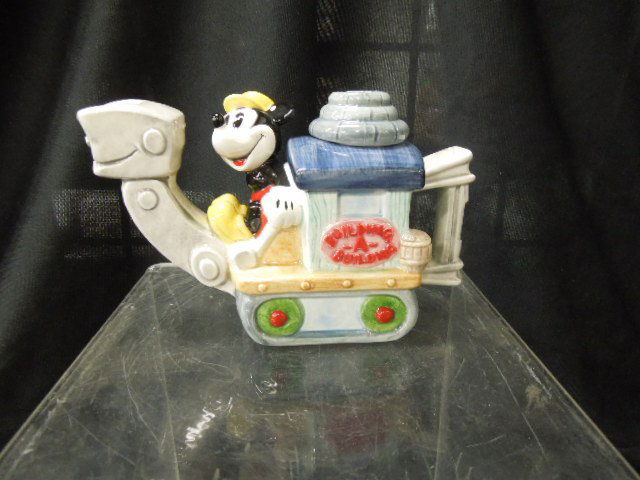 Mickey "Building a Building" porcelain teapots (1 of 3)