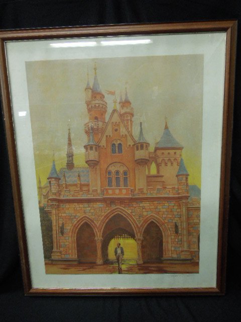 Framed Walt Disney Lithograph Signed (1 of 2)