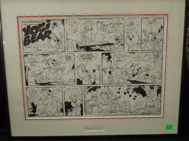 Framed Yogi Bear Master Sheet "Dinner Music" (1 of 6)