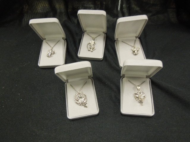 5 Sterling & Marcasite Disney Pendants & Chains (1 of 5)