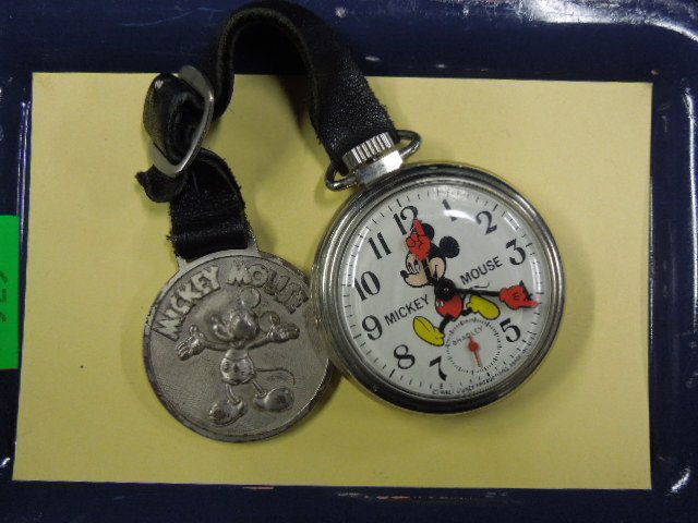 Vintage Bradley Mickey Mouse Pocket Watch (1 of 1)