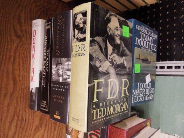 8 Vols. Political & Military: Eight volumes of political and military books, including: Dunkirk, The Rise of Theodore Roosevelt, Franklin Delano Roosevelt: Champion of Freedom, 1st Ed., I Could Never be so Lucky Again, Truman, F.D