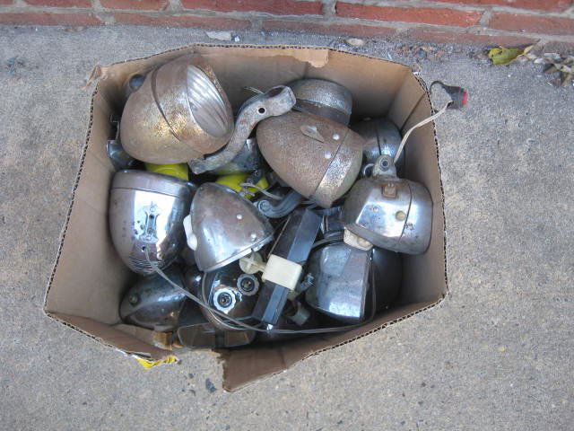 Lot of Bicycle headlights / parts (1 of 1)