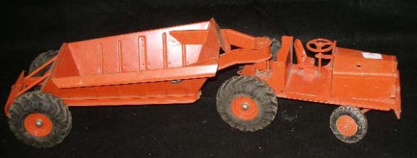 Pressed steel farm tractor and trailer