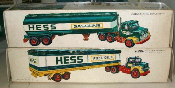 Hess Toy Tanker Trucks (2) with battery operated 