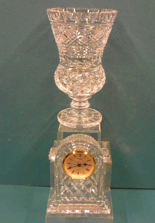 Waterford Crystal Clock & Vase (1 of 3)