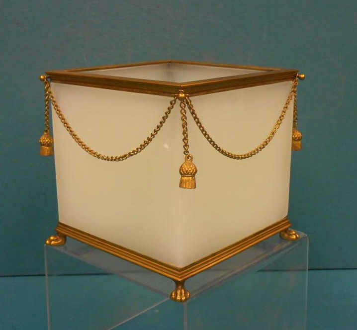 Murano Cenedese Opaline Glass Planter (1 of 3)