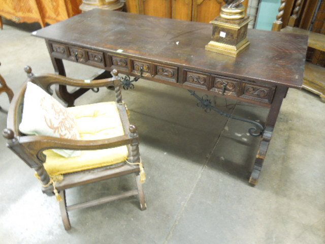 Mediterranean Desk, Chair & Etagere (1 of 5)