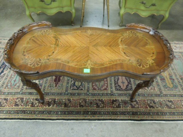 Marquetry Inlaid Coffee Table (1 of 4)
