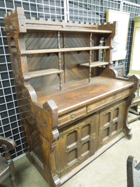 Reformed Gothic Walnut Server (1 of 5)