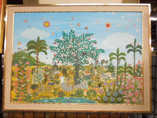 Manuel Lepe, o/c, Garden of Eden (1 of 3)