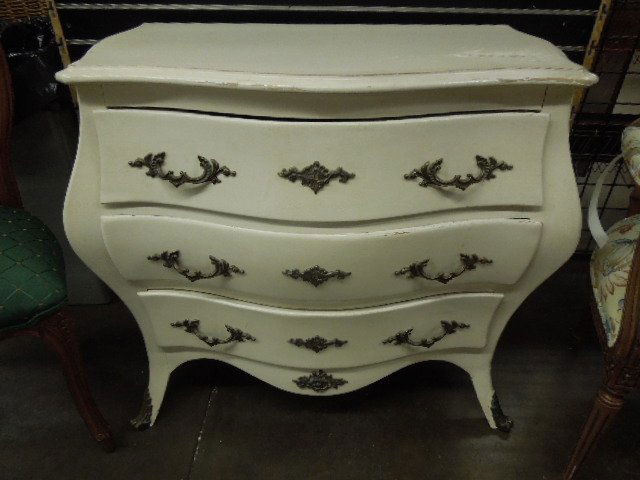 French Provincial Bombe Commode (1 of 4)